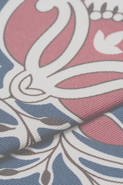Printed silk twill tie with floral design  