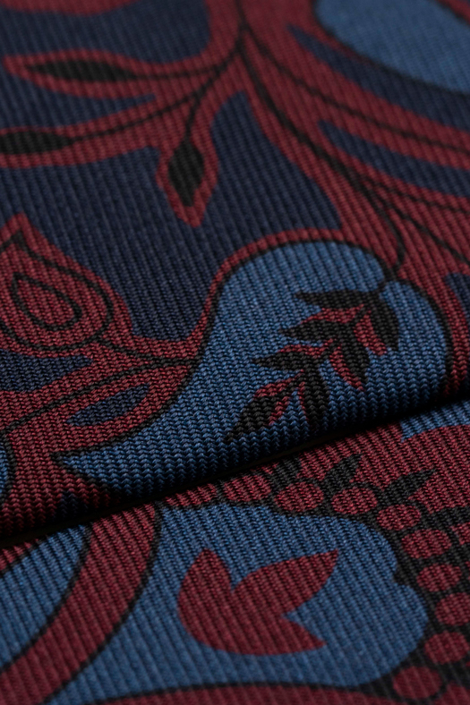 Cravatta stampata in twill di seta disegno floreale   - new