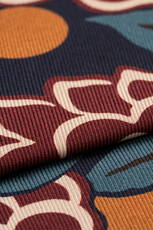 Cravatta stampata in twill di seta disegno floreale   - new
