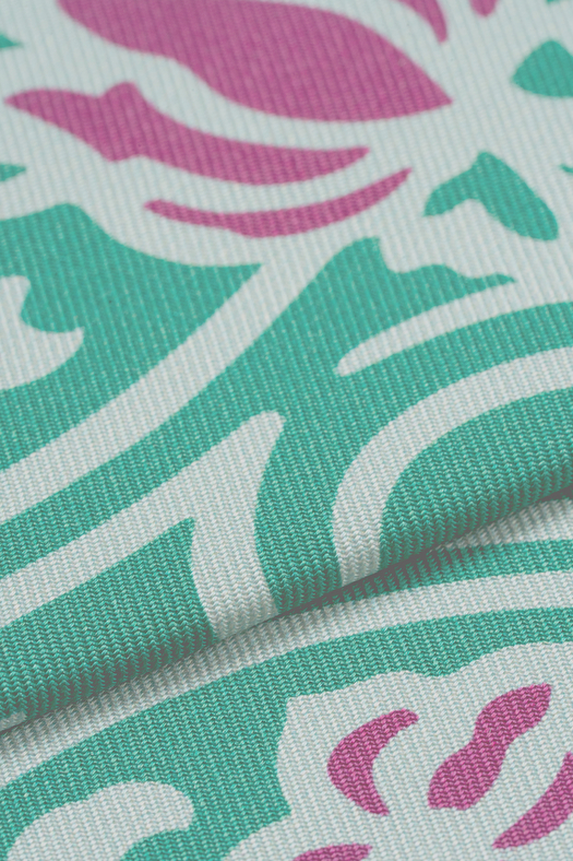 Printed silk twill tie with floral design  