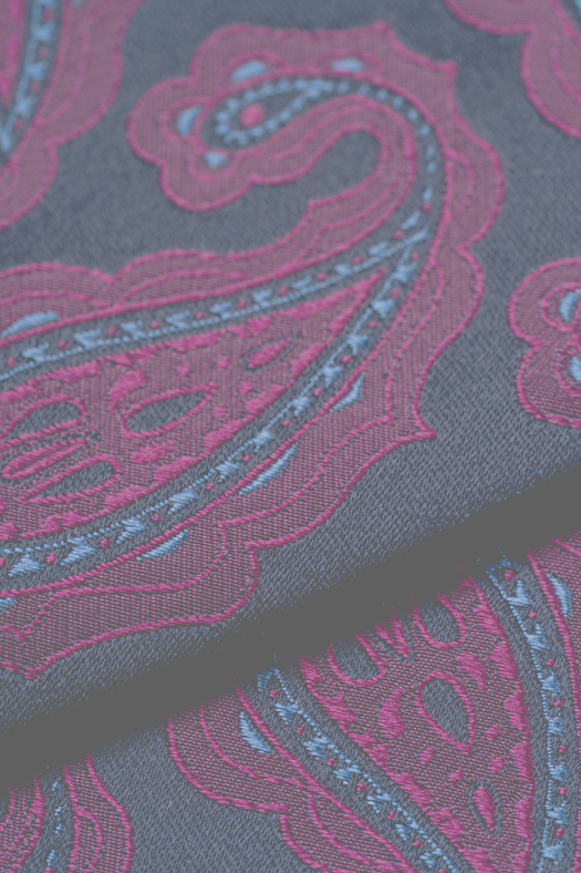 Cravatta jacquard in seta con disegno paisley  