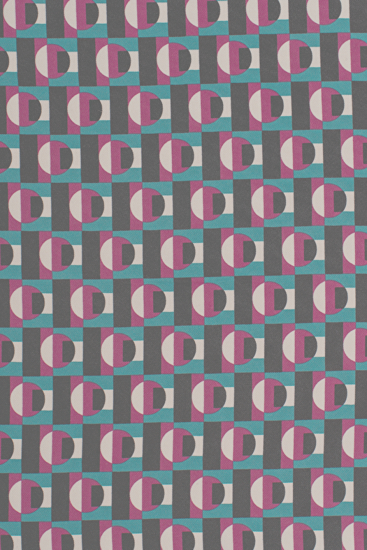 Pochette in seta disegno geometrico  