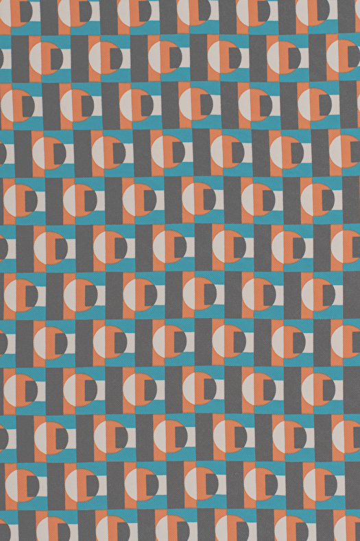 Pochette in seta disegno geometrico  