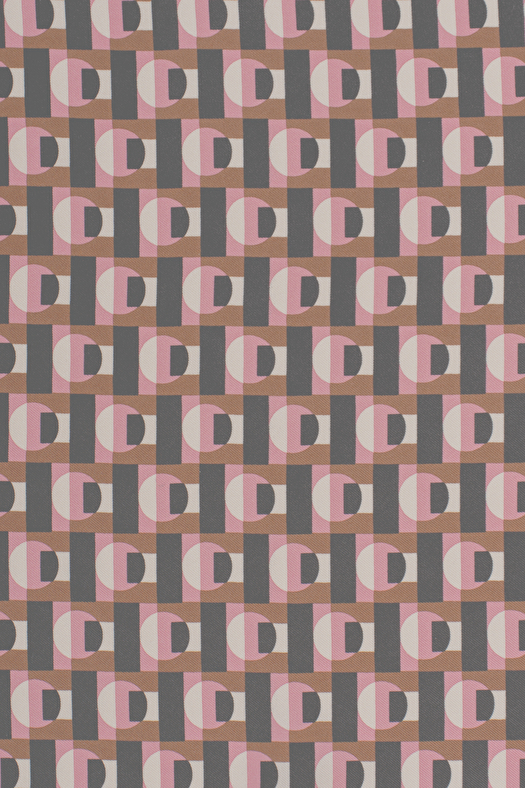 Pochette in seta disegno geometrico  