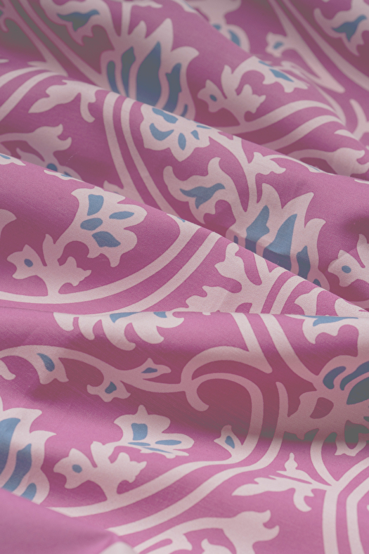Bandana in cotone e seta disegno floreale  
