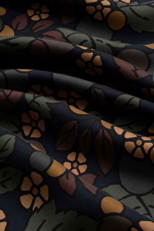 Silk neckerchief with floral design   - new