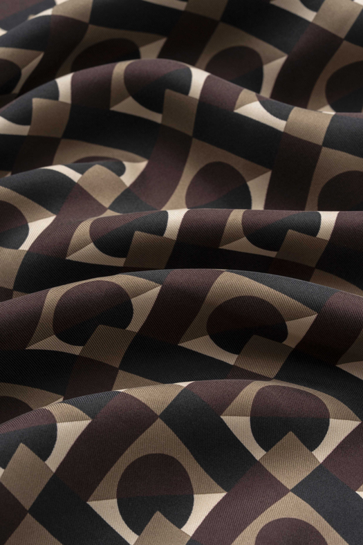 Foulard in seta disegno geometrico   - new
